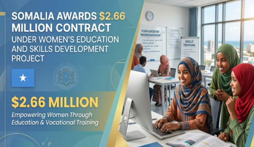 Somalia Awards $2.66 Million Contract Under Women’s Education and Skills...